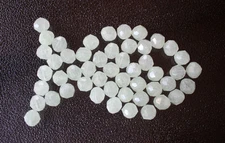 Glow Round Beads 100pcs 8mm - 5/16" Deep Drop Rigs Fishing Beads - White