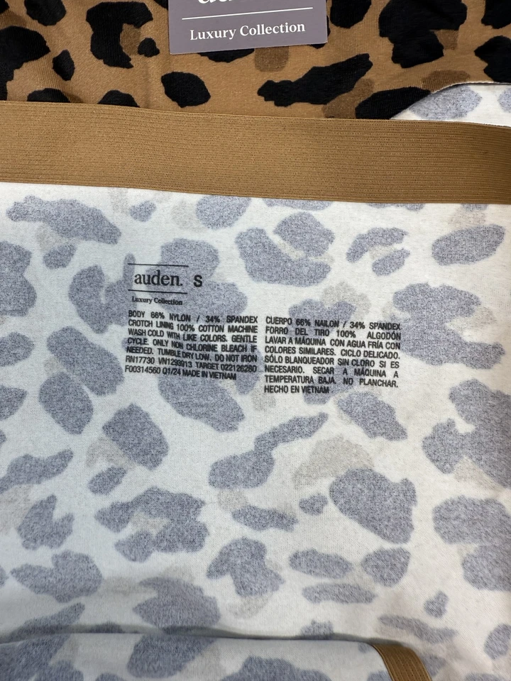 Bikini Auden Mujer Pequeño Cepillado Micro No Show Animal Print Colección de Lujo Foto 3 de 4