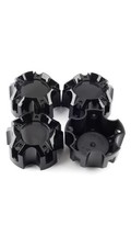 4.41in Wheel Center Caps for Ballistic Center Hubcaps, 4 Pack Black Center 5 Lug