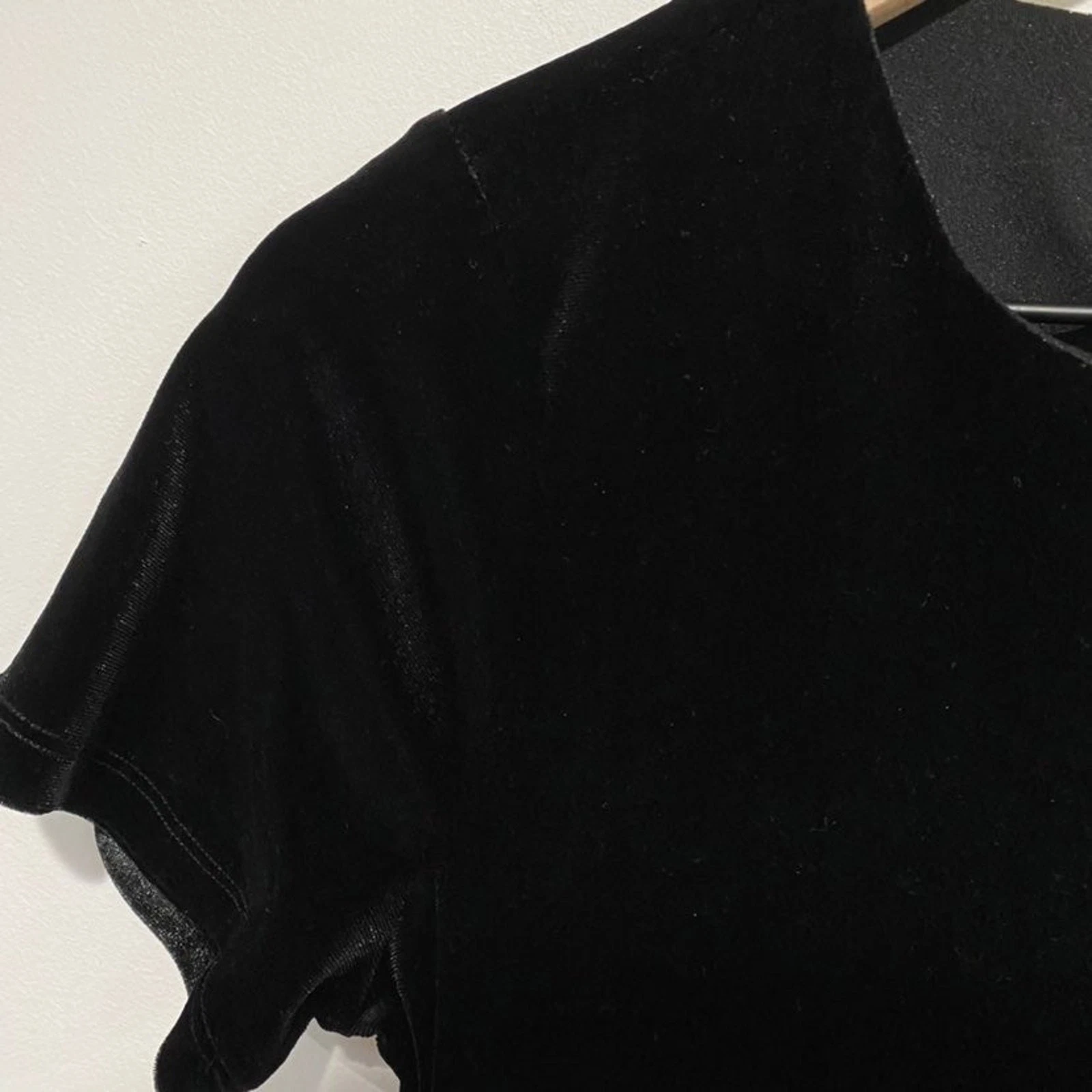 MICHAEL MICHAEL KORS Mini Abito Girocollo in Velluto Metallizzato Nero Taglia XS