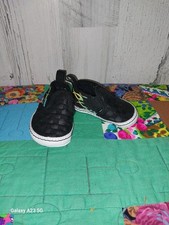 Vans Infant Slip On Black Checkerboard Shoes Size 2 Baby