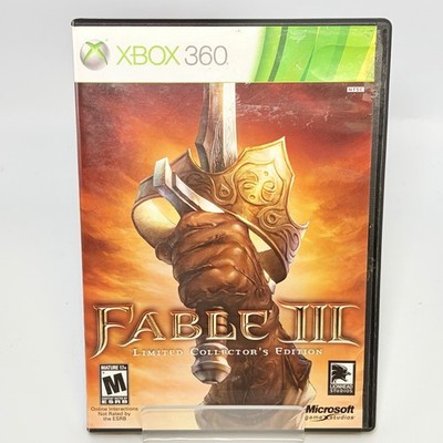 Fable III 3 Limited Collector Edition / Microsoft Xbox 360  Disc and Case