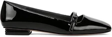 Tayana Black Patent Franco Sarto Mary Jane Flats