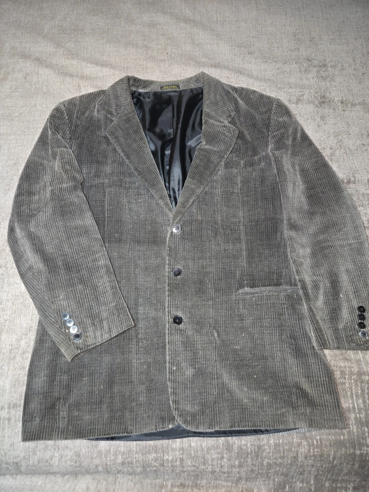 Yorkshire & Hill Men's Green Corduroy Blazer Jacket XL