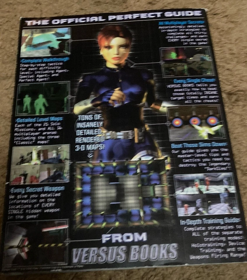 Perfect Dark Nintendo 64 Strategy Guide With Poster Versus Books With Poster - Image 2 of 3