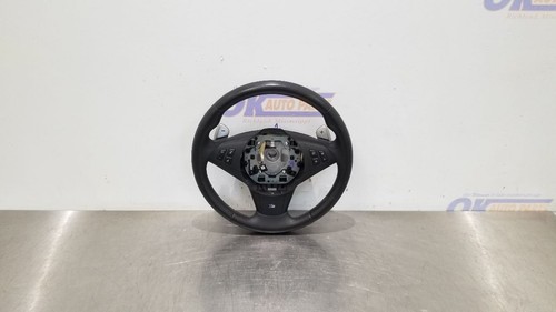 07 BMW M6 E63 STEERING WHEEL WITH CONTROLS AND PADDLE SHIFT BLACK LEATHER