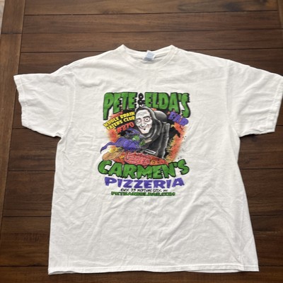PETE ELDAS CARMEN S PIZZERIA EATERS CLUB NEW JERSEY NEPTUNE SHIRT XL #270