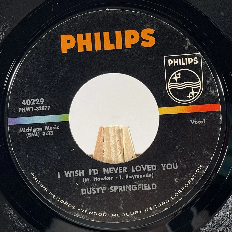 DUSTY SPRINGFIELD 45 RPM ALL CRIED OUT / I WISH I'D NEVER LOVED YOU—VG+ - Image 2 of 4
