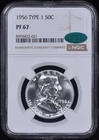 1956 Type 1 Proof Franklin Half Dollar 50c NGC PF67 CAC (PR67) Spotless!