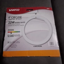 SATCO S6502  22-Watt CIRCLINE FC8T9/WW/RS FLUORESCENT  LIGHT BULB