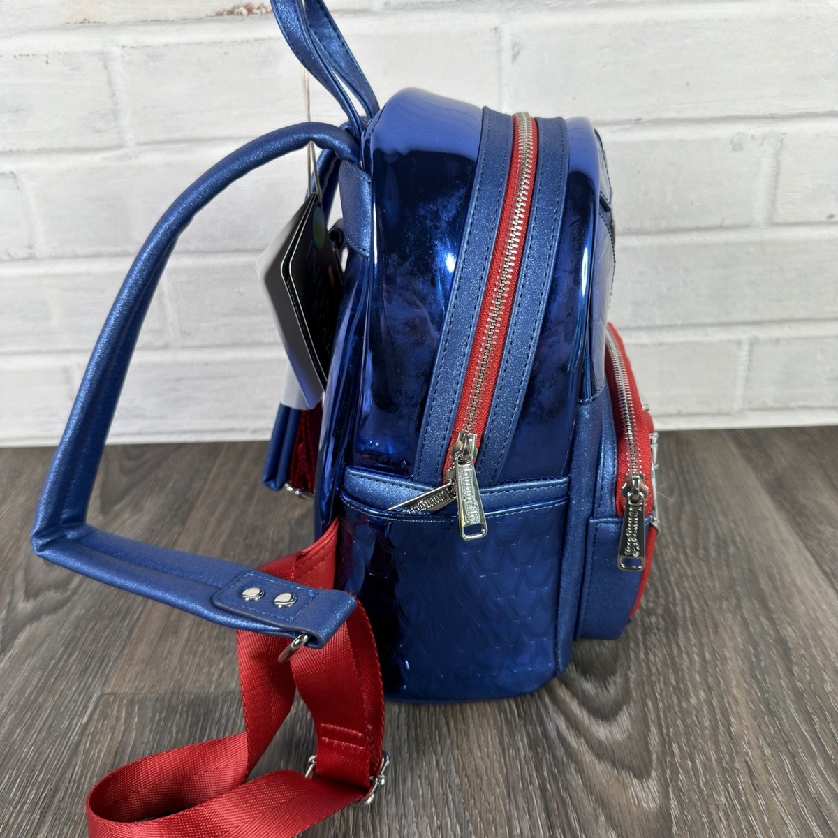Loungefly Marvel Metallic Captain America Cosplay Mini 