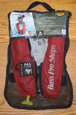 NEW A/M 33 Bass Pro  Automatic/Manual Inflatable Life Jacket