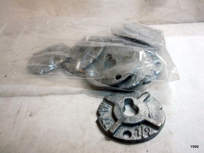 #ad 1 2 pack of 12 Round Malleable Decorative Washers Hot Dip Galvanized $24.85