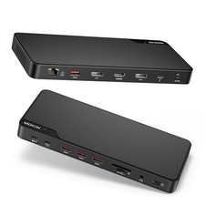 Thunderbolt 4 Dock - 16 Porte, Docking Station per Laptop Doppio Monitor per MacBook