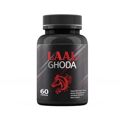 100% Herbal Laal Ghoda Capsules for Men's Health - Boost Performance & Vitality