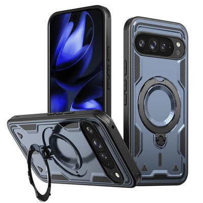 For Google Pixel 10A/10Pro XL/10Pro/10/9 Magnetic Rotatable Ring Stand PhoneCase