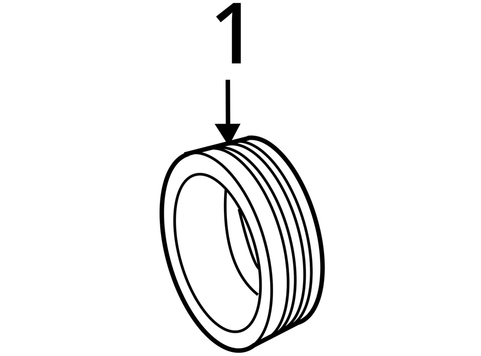 2011 - 2019 MERCEDES GL63 M278 OEM 5.5L TURBO HARMONIC BALANCER VIBRATION DAMPER - Image 4 of 4
