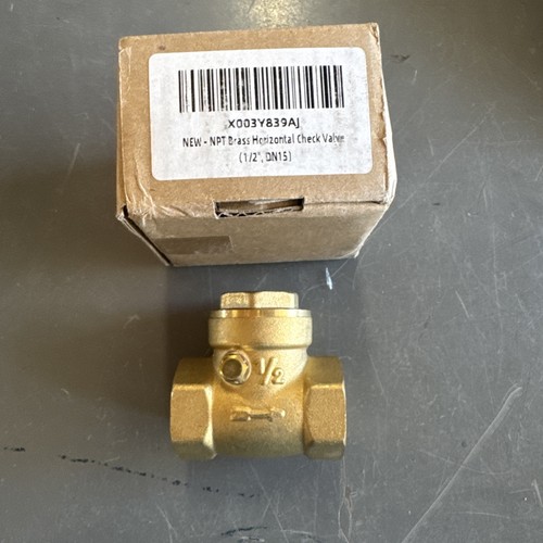 1/2" FIP Brass 200 WATER,OIL,GAS Swing Check Valve Threaded Plumbing Fitting