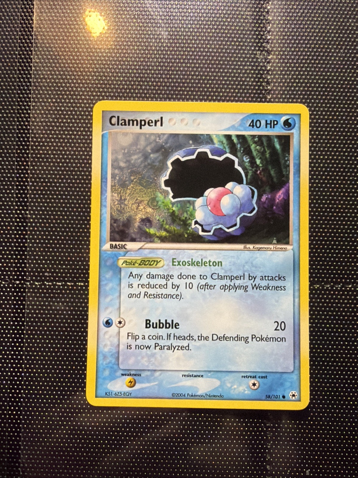 Pokemon Clamperl 58/101 Hidden Legends Reverse Holo 2004 NM