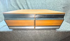 Vintage Walmart VHS Tape Storage Drawer Organizer Woodgrain 24 VHS Slots