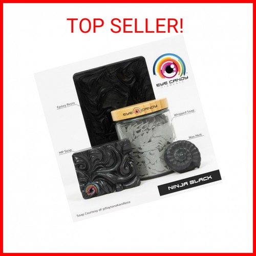 Eye Candy Premium Mica Powder Pigment “Ninja Black” (25g) Multipurpose DIY Arts - Picture 2 of 2