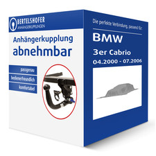 Auto Hak Anhängerkupplung abnehmbar für BMW 3er Cabrio Typ E46 AHK NEU