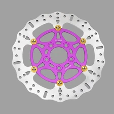 Purple 11.8" Floating Rear Brake Rotor for Harley 08-Later Street Glide FLTR 