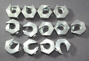 Slip-ON LOCK NUT 3/8-16 * LOT OF 13 PCS * ZINC SLIPON LOCKING HEX
