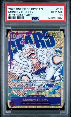 PSA10】モンキー・D・ルフィ #119 ALT.ART PSA 10 Luffy OP09-119