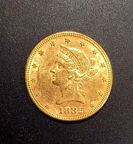 Beautiful 1882 P Ten Dollar $10 Liberty Head Gold Coin! No Reserve!
