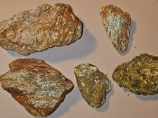 Natural Muscovite Mica Crystal Lot – Golden Shimmer – Raw Specimens M145B