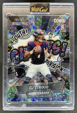 2023 Wild Card Comix South Champs CJ Stroud Circles Black Silver Grey RC #/7