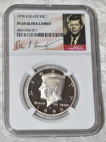 1995 S KENNEDY 90% SILVER PROOF HALF DOLLAR NGC PF 69 UC PF69UC SAN FRANCISCO US