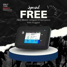 AT&T Unlimited Data Hotspot Plan - $79.99/Month - Free Netgear MiFi 4G LTE -
