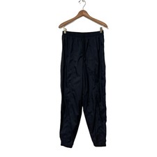 Adidas Womens Training Track Pants Black Size Large Mesh Lined Ankle Zipper GUC