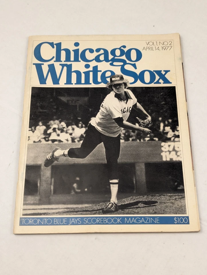 Toronto Blue Jays Scorebook Magazine 1977 Vol 1 No 2 Chicago White Sox Baseball - Image 2 of 4