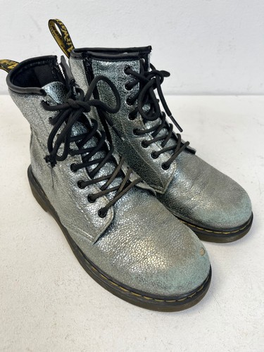 Botas Dr Martens Azul Brillo Talla UK 3 Genuinas - Imagen 7 de 12