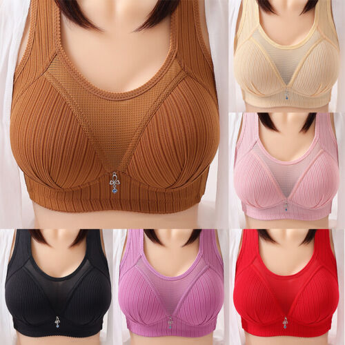 Gather Bra Underwear Lingerie Push Up Bra Brassiere Solid Color Comfort Wireless
