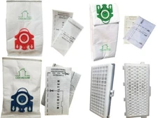 Casa Vacuums replacement Miele Vacuum Bags FJM, GN, U, HA-30, HA-50 HEPA Filter