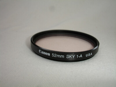 CANON  52mm  SKY 1-A  filter  skylight  U.S.A.
