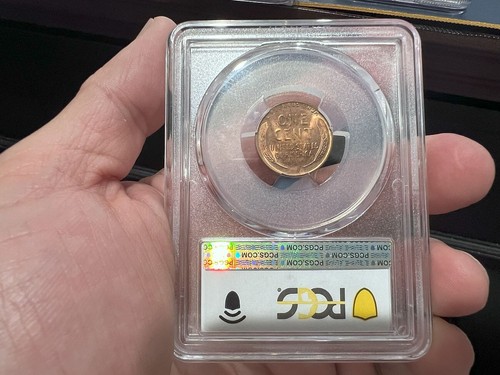 1932-D 1c Lincoln Wheat Penny PCGS MS65RD Red (BDJ) - Picture 2 of 3