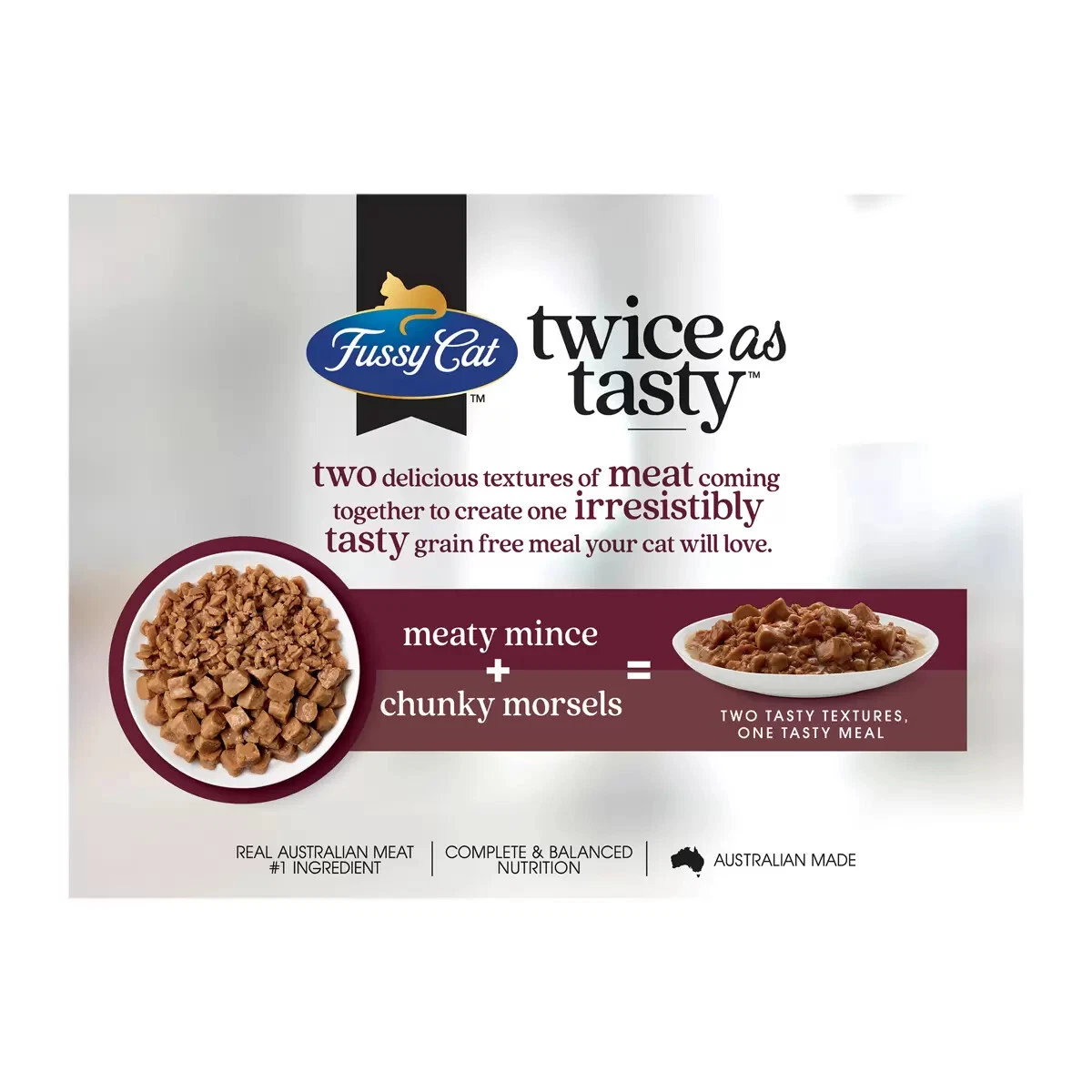 Fussy Cat Mince and Morsels Balanced Nutrition Cat Food 48 x 80g