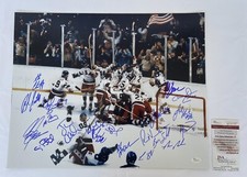 1980 USA “Miracle on Ice” Olympic Hockey Team Signed 16x20 Photo 19 Auto JSA COA