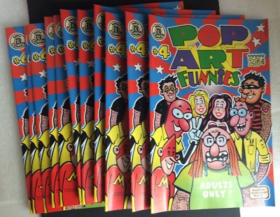 Hirchak POP ART FUNNIES #4 (2005) MINT CONDITION 12) Comic Books NEW Flat STACK