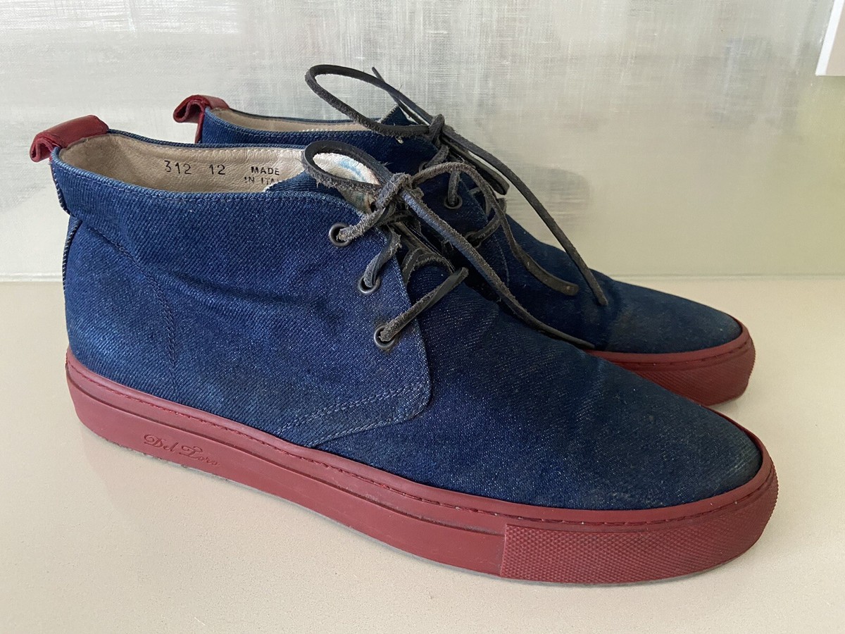Del Toro Men\'s Chukka Red Suede High Top Casual Sneakers RARE Del Toro x Pepsi Live For Now Red and | Mercari main image 2