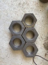 2" x 1-1/4" Pipe Thread Hex Bushing Black Iron Lot Of 5