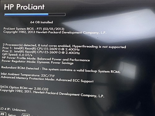 HP ProLiant DL360p Gen8 2x Intel Xeon E5-2609 2.4GHz 64GB RAM 500GB HDD - Picture 2 of 7