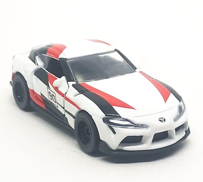Majorette Toyota GR Supra Racing White / Black / Red 1:56 (3