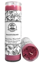 Dragons Blood 7 Day Soy Spell Candle Love Power Purification Wiccan Pagan Hoodoo
