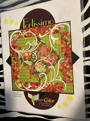 Whisper Color Appliqué Quilt Pattern-Fortissimo